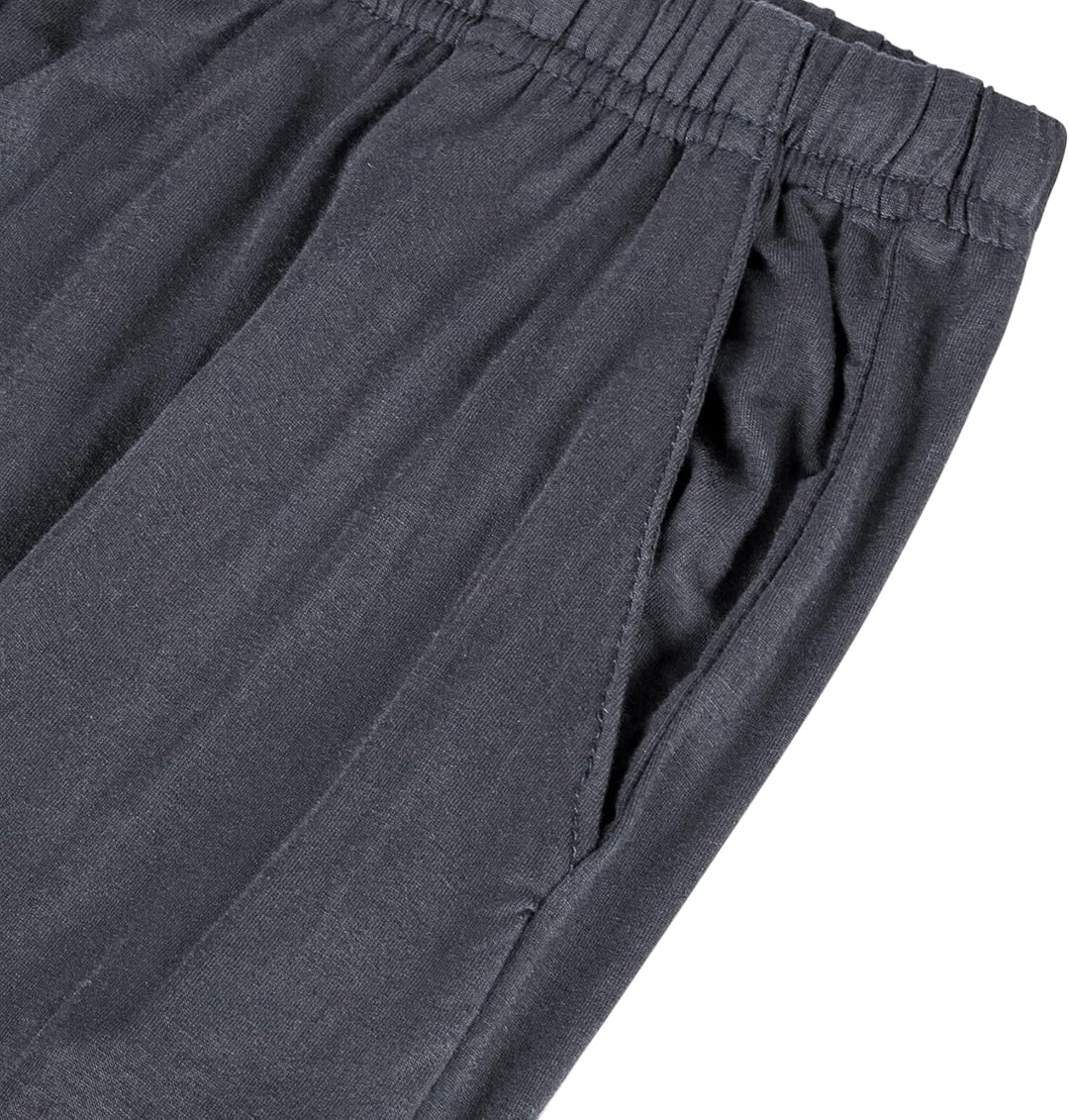 Chalier Cozy 2er Pack Pyjamahose Herren Kurz Modal Schlafanzughose Weich Verstellbare Taille, Beidse