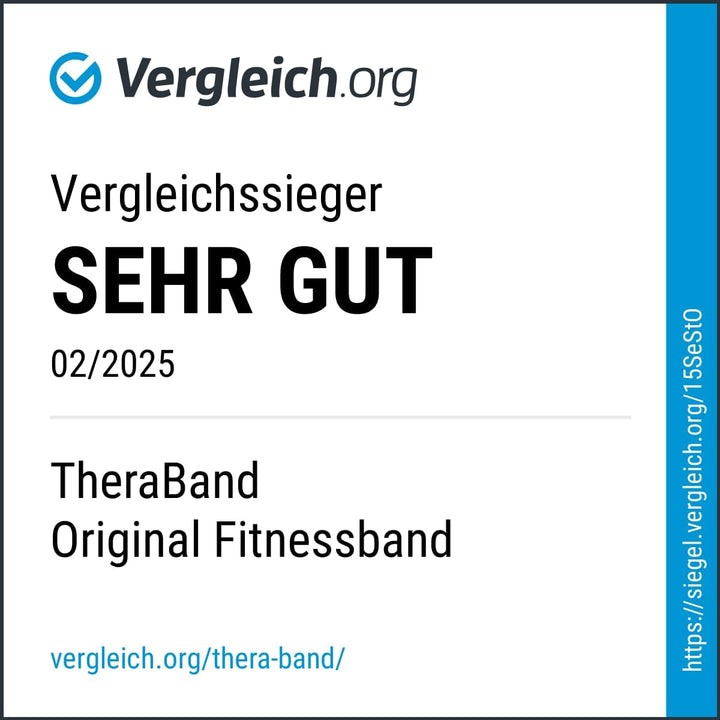 TheraBand Original Fitnessband – 2,5m Resistance Band für Ganzkörpertraining, Kraft & Flexibilität –