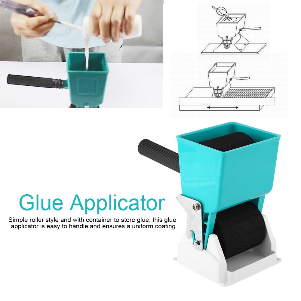 Tragbar Manuell Verstellbar Klebstoff Applikator mit 2 Rollen Handheld Energiesparend Gluer für Holz