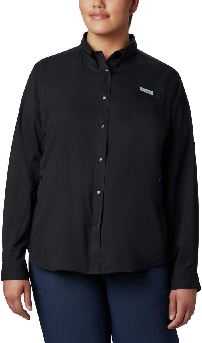 Columbia Damen Women’s PFG Tamiami™ Ii Long Sleeve Shirt Tamiami II Langarmshirt (1er Pack) 3X Schwa