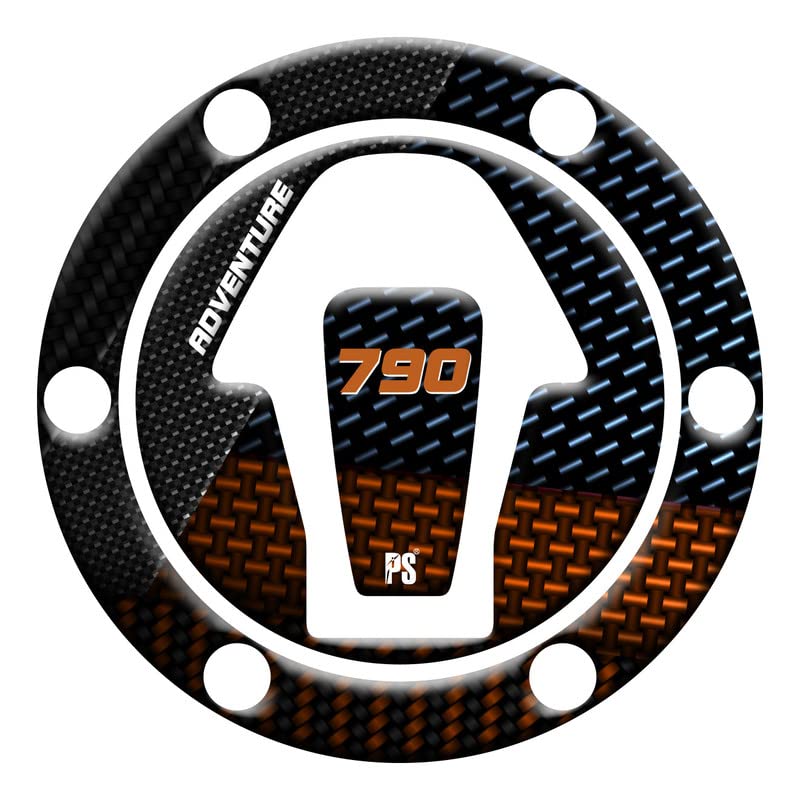 Paraserbatoio.it Aufkleber mit 3D-Effekt, Tankschutz aus Harz, kompatibel mit KTM 790 Adventure - Sc