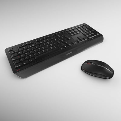 CHERRY GENTIX Desktop - kabelloses Tastatur- und Maus-Set - UK Layout, QWERTY Tastatur - schwarz Bri