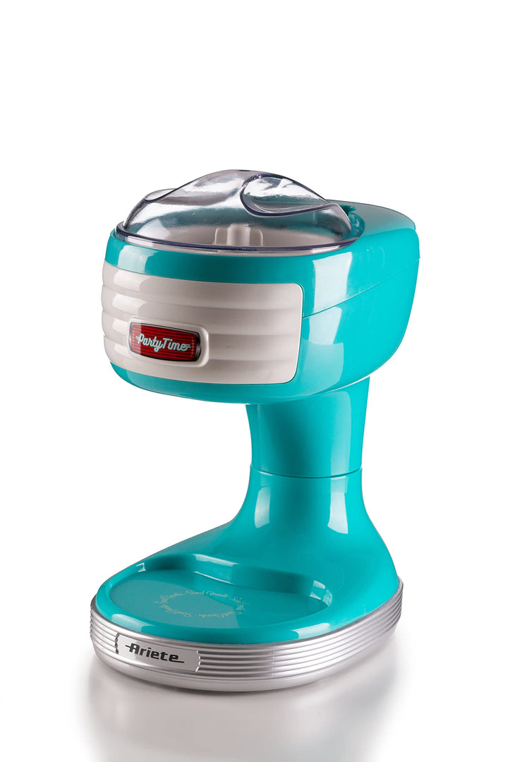Ariete 76 Ice Crusher Party Time, Eismaschine, 30 W, abnehmbarer Eiscrusher-Korb, transparenter Deck