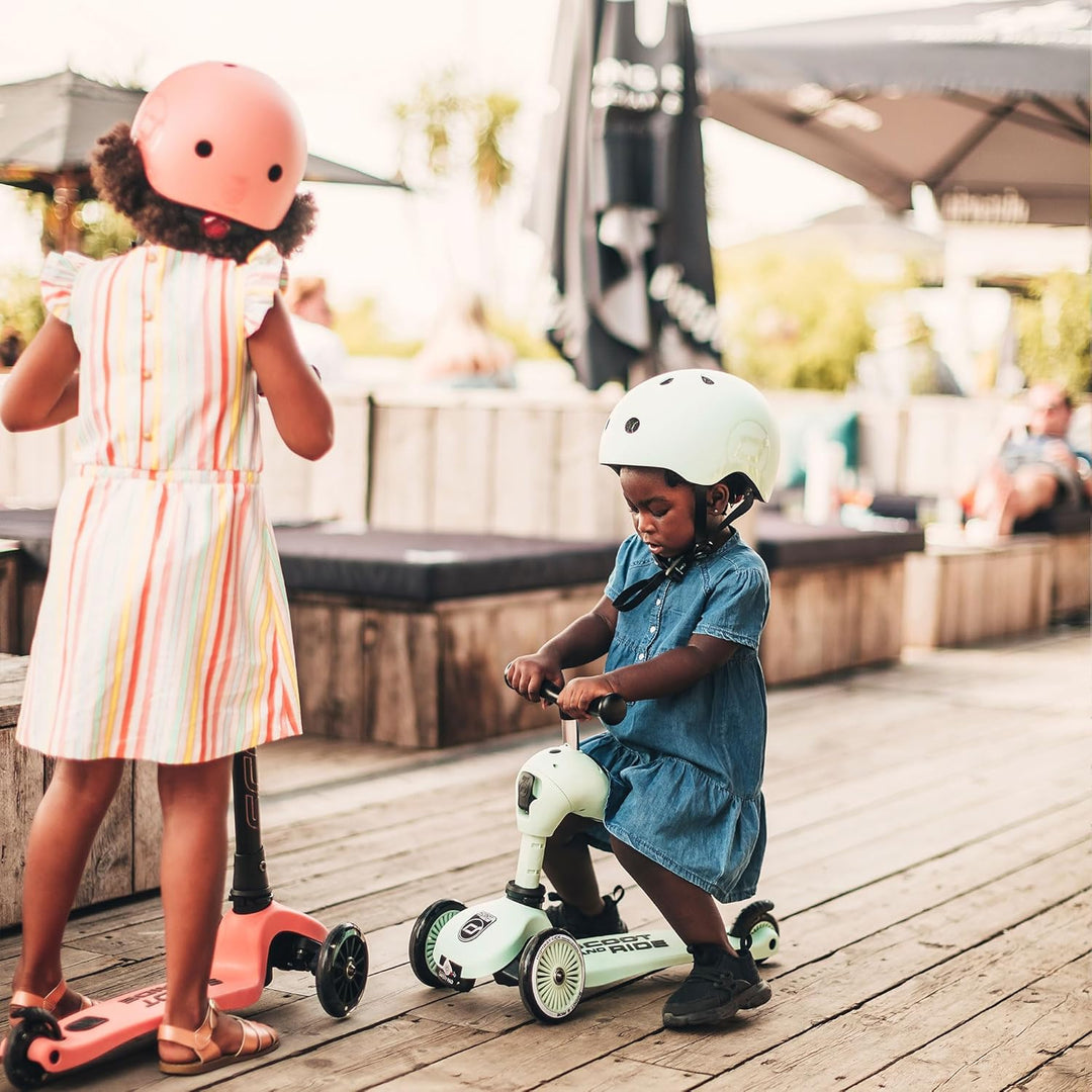 Scoot & Ride Unisex – Babys Highwaykick 1 Kickboard mit Sitz Grün 57.5 x 17.5 x 26.5 cm Single, Grün