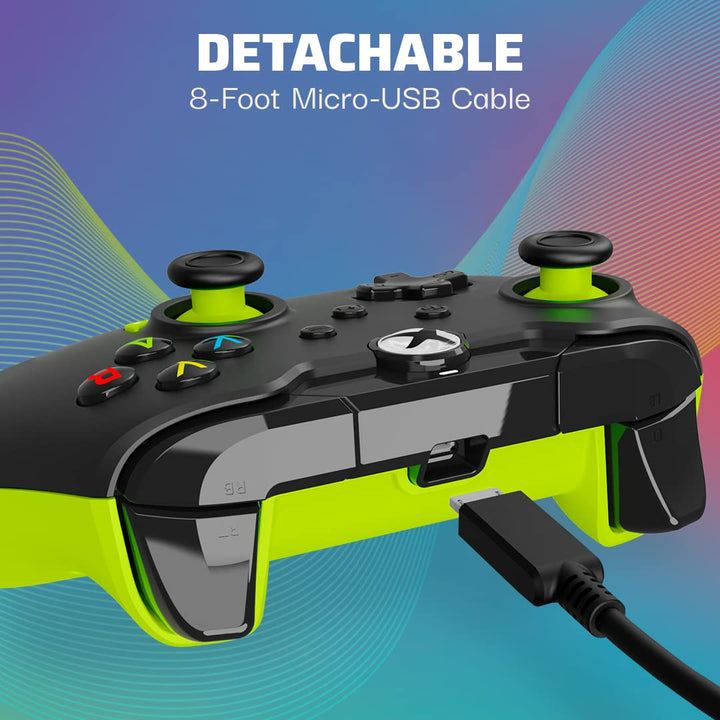 PDP verkabelt Controller Electric Schwarz für Xbox Series X|S, Gamepad, verkabelt Video Game Control