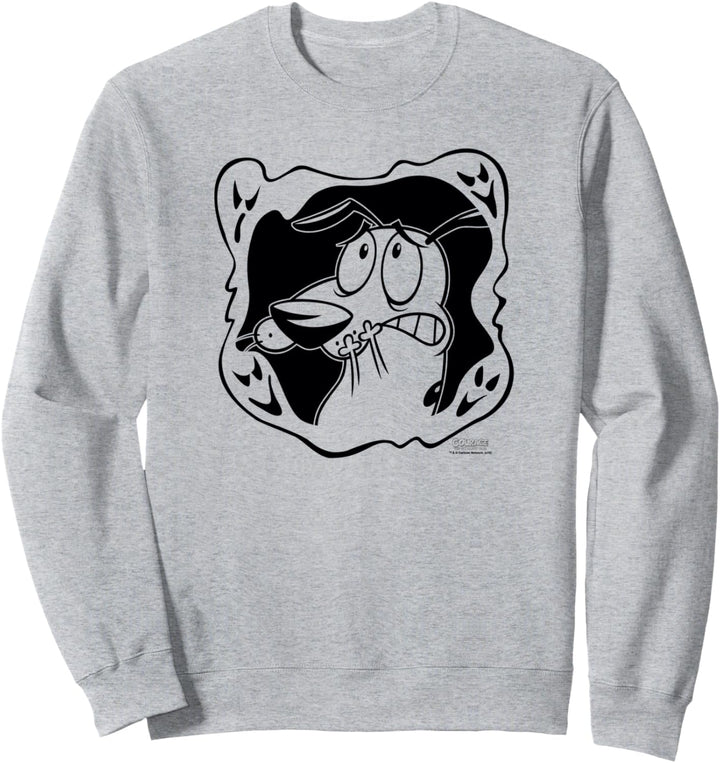 Courage the Cowardly Dog Ghost Frame Sweatshirt