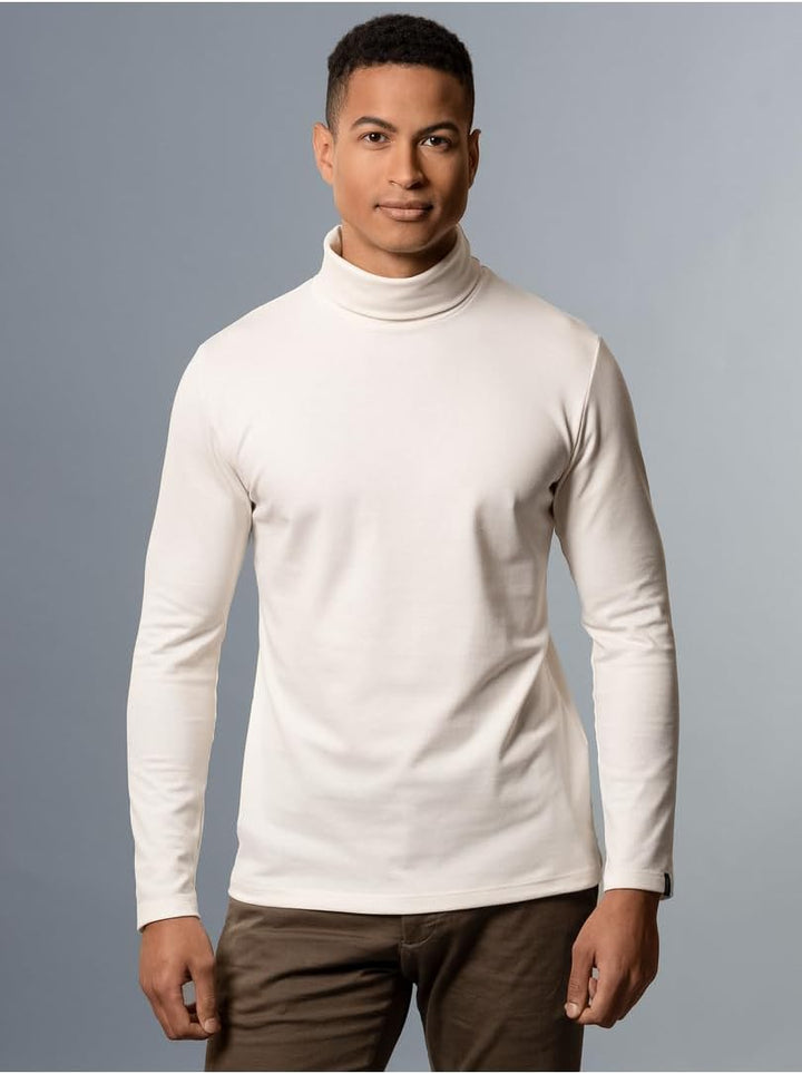 TRIGEMA Rollkragenshirt S Beige, S Beige