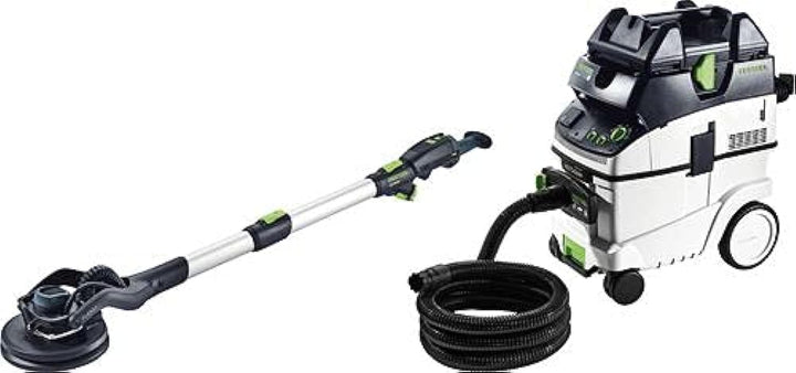 Festool Langhalsschleifer LHS 2 225/CTL 36-Set PLANEX (mit Verlängerung, Schlauchclip, Klettverbinde
