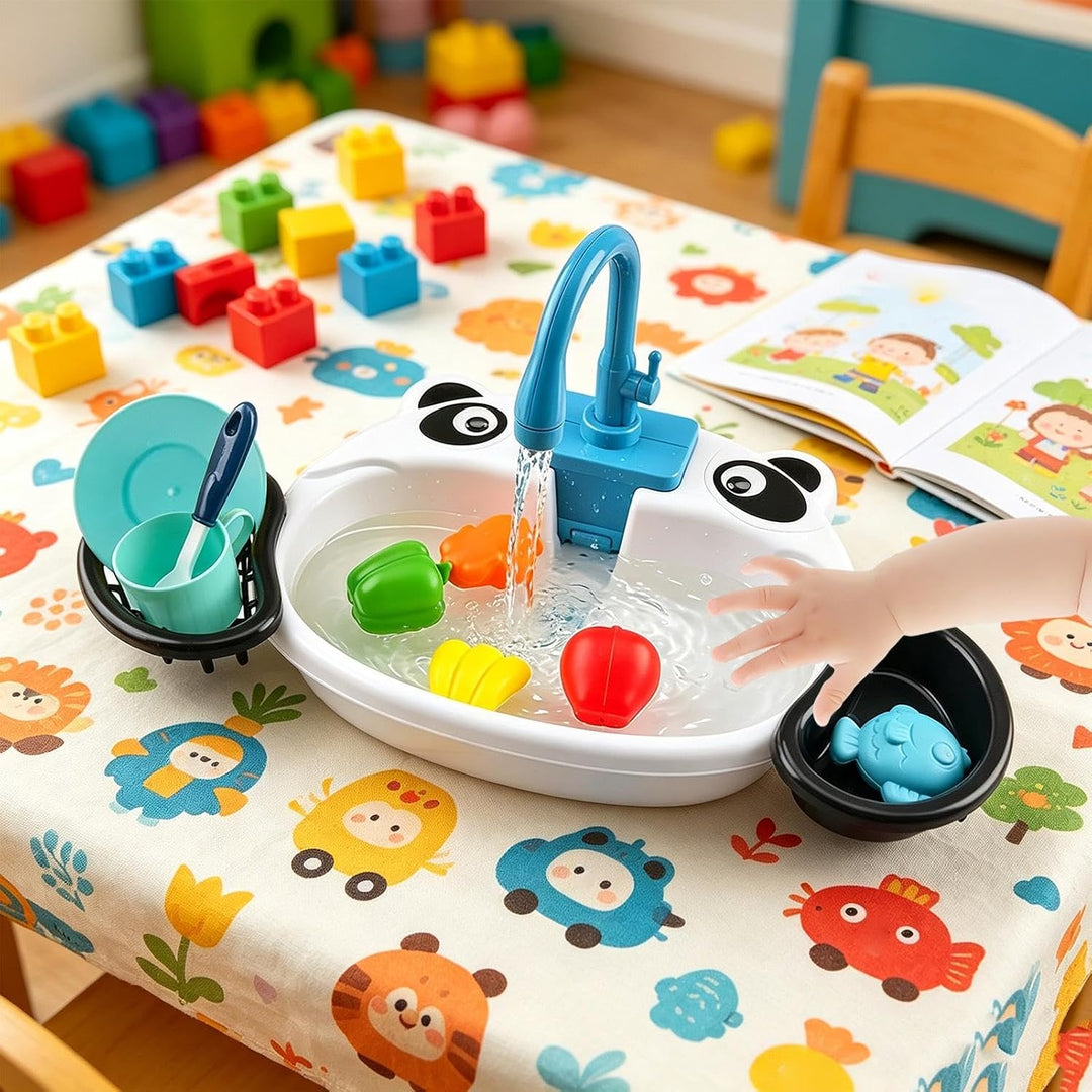 Generisch Kinder-Waschbecken mit fliessendem Wasser Küchen-Rollenspielzeug | Wasserspüle Für Mädchen