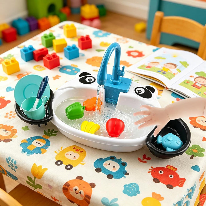Generisch Kinder-Waschbecken mit fliessendem Wasser Küchen-Rollenspielzeug | Wasserspüle Für Mädchen