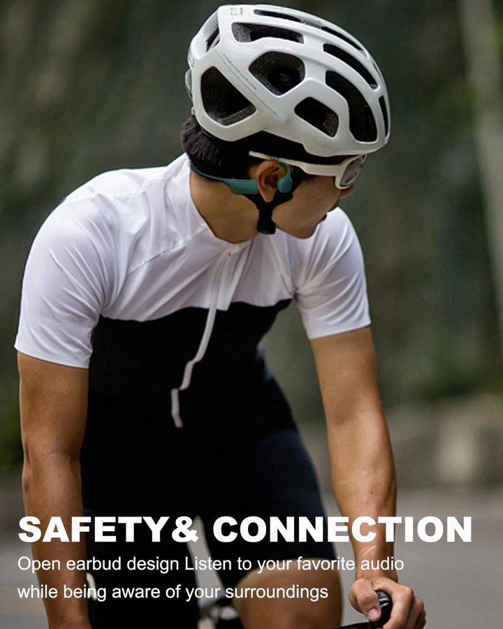 SANOTO Knochenschall Kopfhörer Bluetooth 5.3 Open Ear Kopfhörer IPX7 wasserdichte Schweissfeste Bone