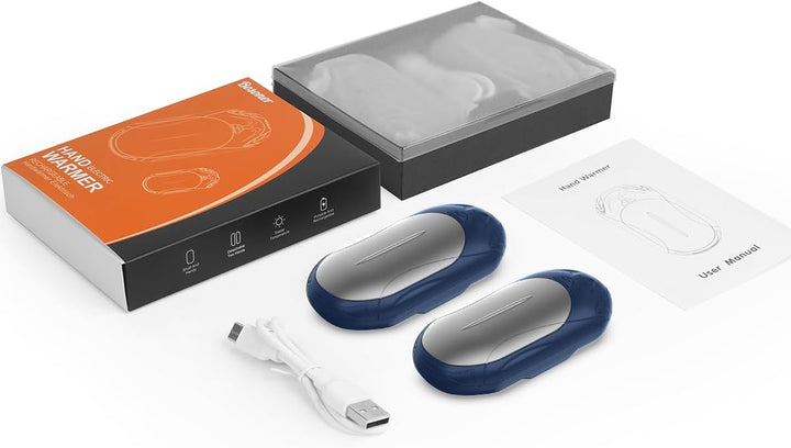 BOSONER Handwärmer Elektrisch Taschenwärmer Wiederaufladbar: 2er-Set 6000mAh Elektrischer Handwärmer