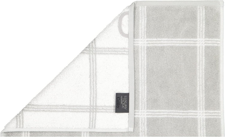 Cawö Luxury Home Duschtuch Two-Tone 604 | 76 Platin - 80 x 150 Duschtuch 80 x 150 cm, Duschtuch 80 x