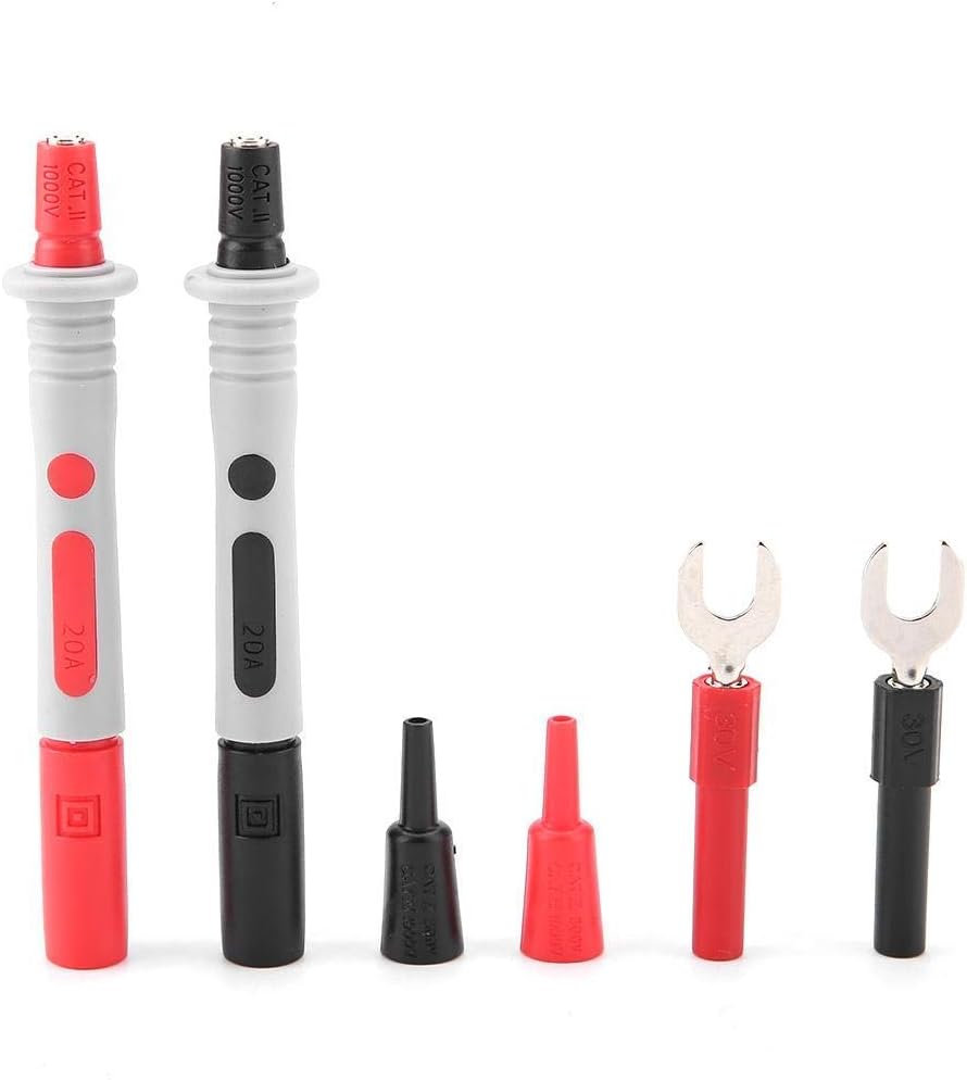 24Pcs Messleitungen austauschbare Multimeter Zubehör Tester Set mit Krokodilklemmen