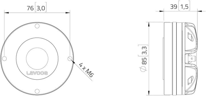 LAVOCE DN10.172M 1" Compression Driver Neodymium Motor