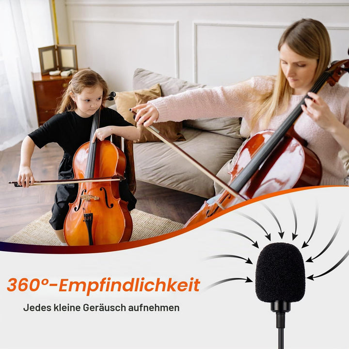 Daffodil MCP150 Lavalier Mikrofon USB C Omnidirektionales Ansteck-Mikrofon mit Befestigungsclip, ide