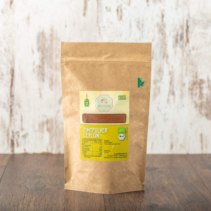 süssundclever.de® Bio Ceylon Zimt, gemahlen | 500g | Zimtpulver | Premium Qualität | plastikfrei und