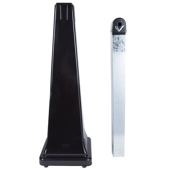 Rubbermaid Commercial Products FG257088BLA GroundsKeeper Zigarettenentsorger, Schwarz Schwarz 31.1 x