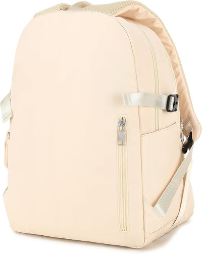 Ternbay Mädchen Schulrucksack Frauen Laptop Rucksack Niedliche Schultasche für Mädchen Crème Creme,