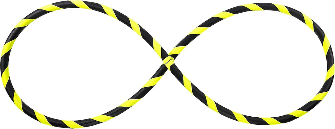 Faltbarer Anfänger Hula Hoop Reifen, Ø90/95/100/105cm Ø105cm Neon-Gelb, Ø105cm Neon-Gelb