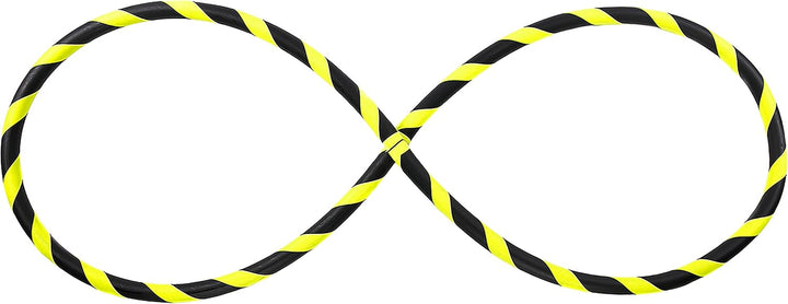 Faltbarer Anfänger Hula Hoop Reifen, Ø90/95/100/105cm Ø105cm Neon-Gelb, Ø105cm Neon-Gelb