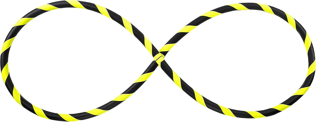 Faltbarer Anfänger Hula Hoop Reifen, Ø90/95/100/105cm Ø105cm Neon-Gelb, Ø105cm Neon-Gelb