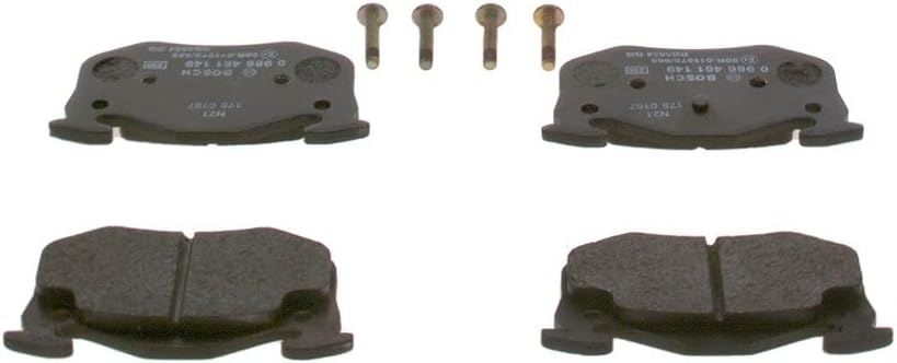 Bosch BP598 Bremsbeläge - Hinterachse - ECE-R90 Zertifizierung - vier Bremsbeläge pro Set