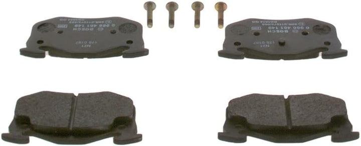 Bosch BP598 Bremsbeläge - Hinterachse - ECE-R90 Zertifizierung - vier Bremsbeläge pro Set