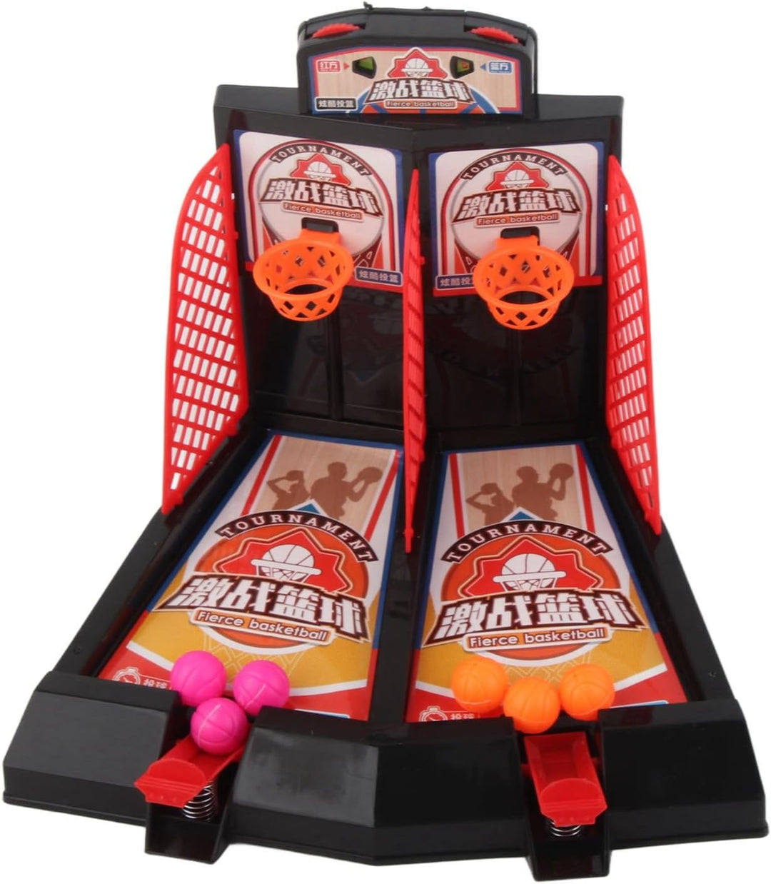 VGEBY Basketball Desktop Spielzeug, Kinder Basketball Tabletop Spiel Schiessen Katapult Spielzeug Se