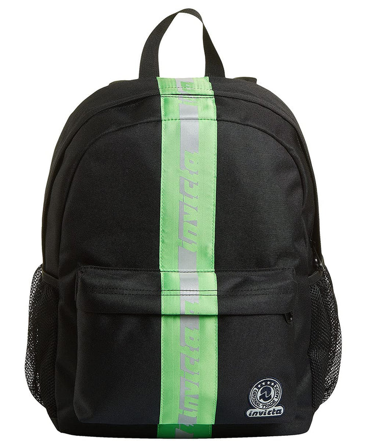 INVICTA BENIN S Grid Shades Rucksack aus nachhaltigem Stoff, Geräumige Schultasche für Teenager, Mäd