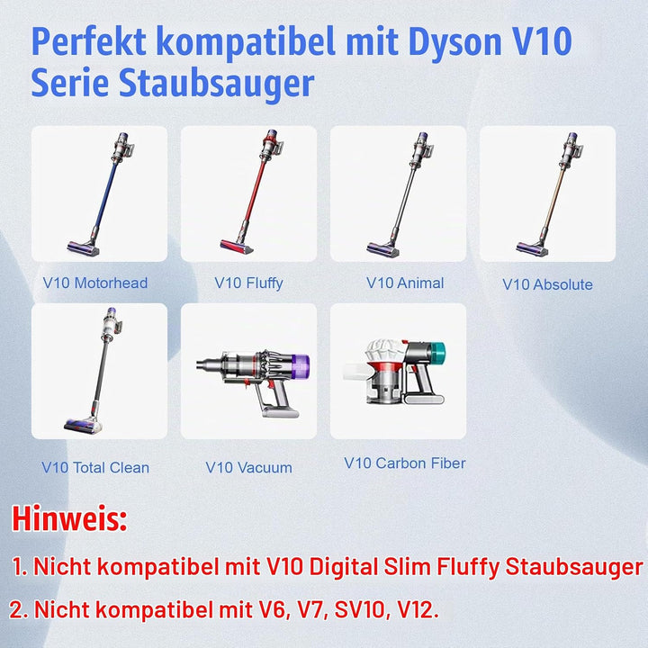 Rapthor V10 Akku, Ersatzakku für Dyson V10, 75,6Wh 25,2V SV12 Kompatibel mit V10 Absolute, V10 Anima