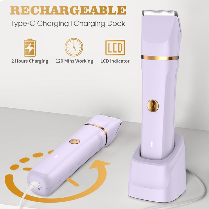 Premium Damenrasierer Elektrisch 3-in-1 - Präzisions Intimrasierer für Frauen, Beine & Körper | IPX7