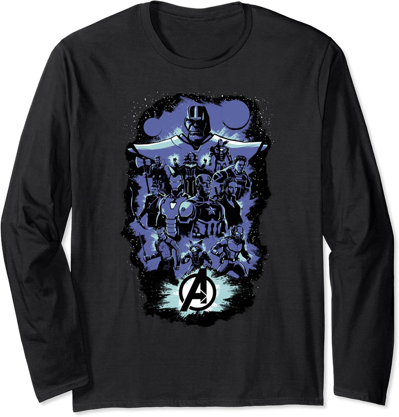 Marvel Avengers: Endgame Group Shot Pop Art Langarmshirt