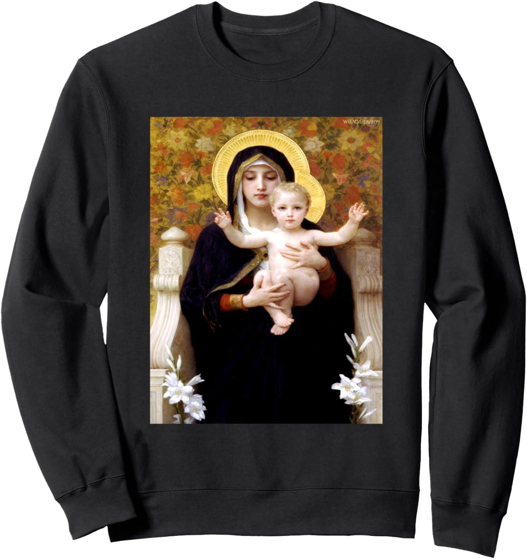 William-Adolphe Bouguereau's Die Jungfrau der Lilien Sweatshirt