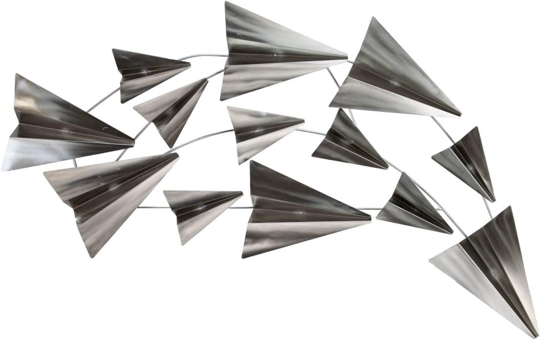 KunstLoft Wanddeko Metall | 100% HANDGEFERTIGT | 126x54x5cm | Wandbild Metall 'Flug in die Freiheit'