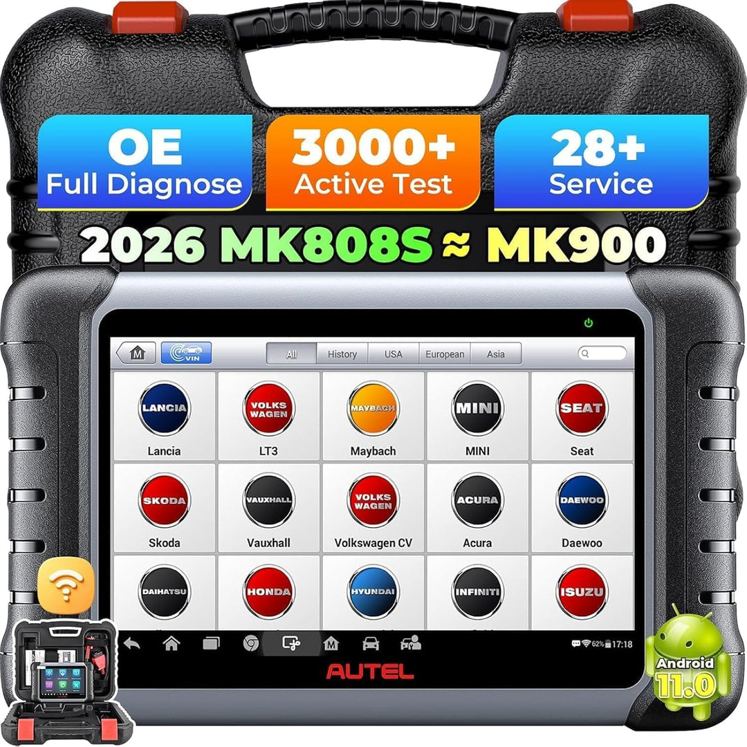Autel Maxicom MK808 OBD2 Scanner Diagnosegerät mit allen System- &amp; Servicefunktionen inklusive Öl-Re