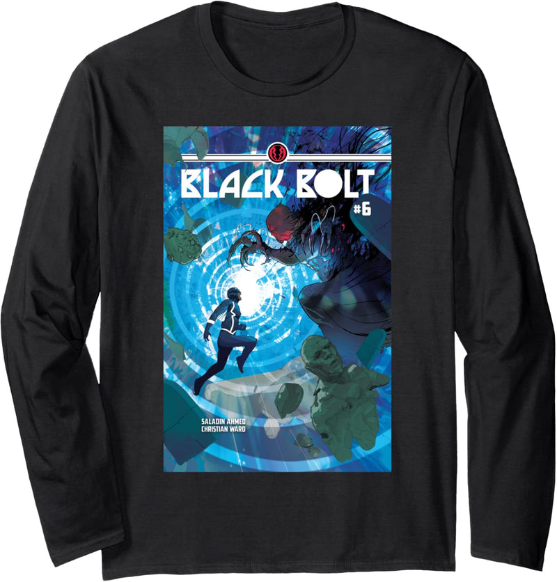 Marvel Black Bolt Comic Cover Langarmshirt