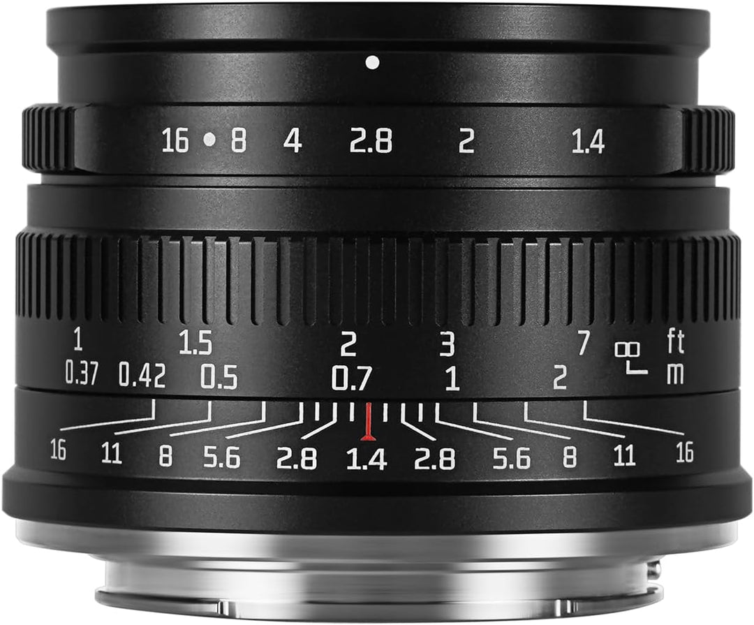 7artisans 35 mm F1,4 Mark II APS-C Festobjektiv mit manuellem Fokus und grosser Blende, kompatibel m
