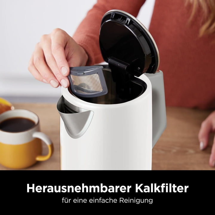 Ninja Wasserkocher Perfect Temperature, 1,7L, LED-Anzeige, Wasserkocher mit Schnellkoch-Funktion und