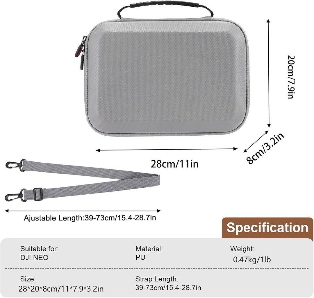 Uvafly Neo Tragetasche, kompakte Aufbewahrungstasche, tragbare Reiseschutztasche für DJI Neo Drohne
