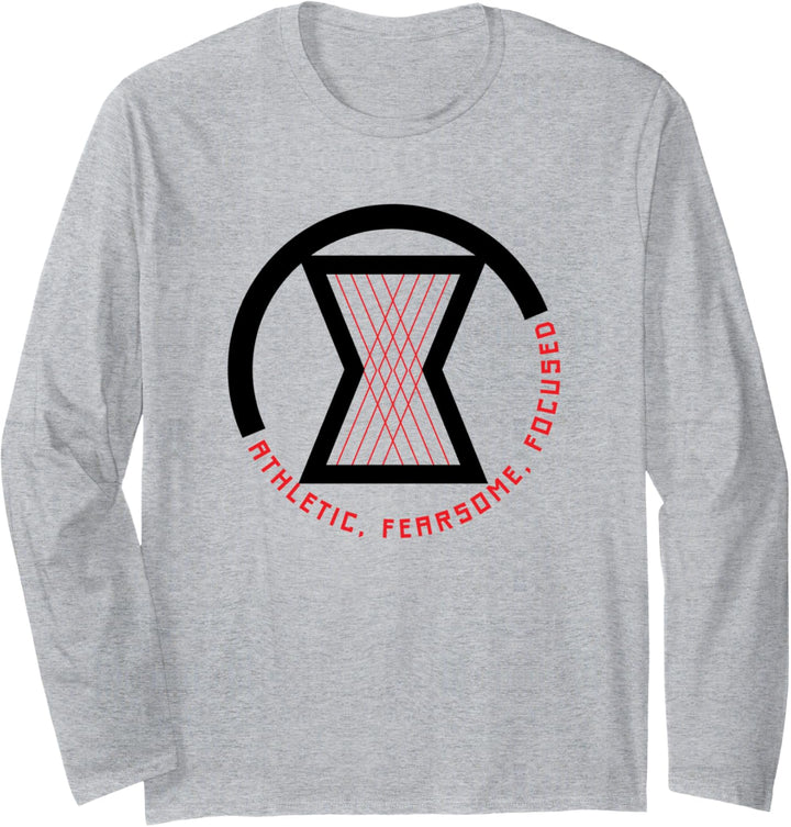 Marvel Black Widow Athletic Fearsome Focused Langarmshirt