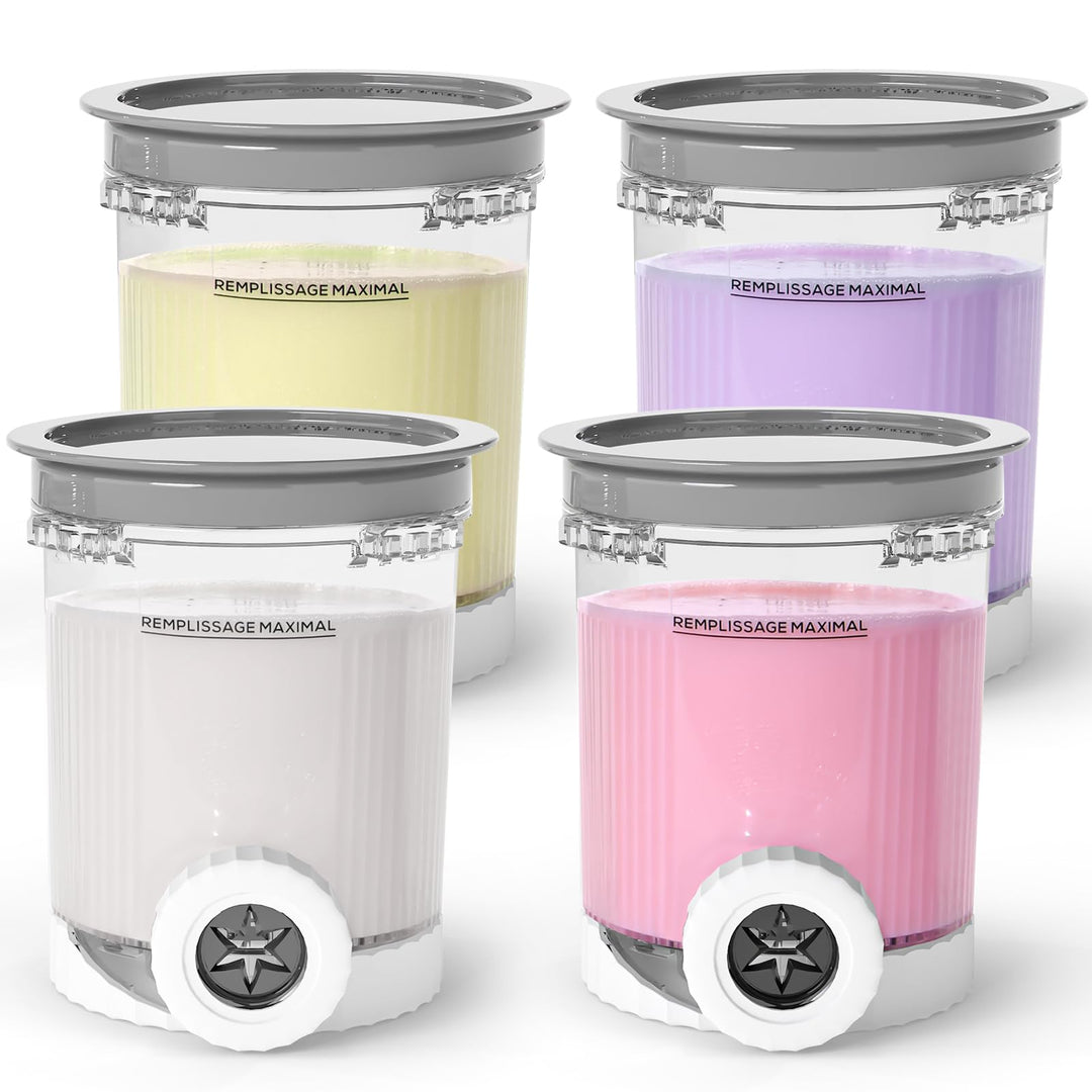 GoMaihe Behälter Kompatibel mit Ninja Swirl CREAMi: 4er-Set Tubs Zubehör für die Ninja Creami NC701