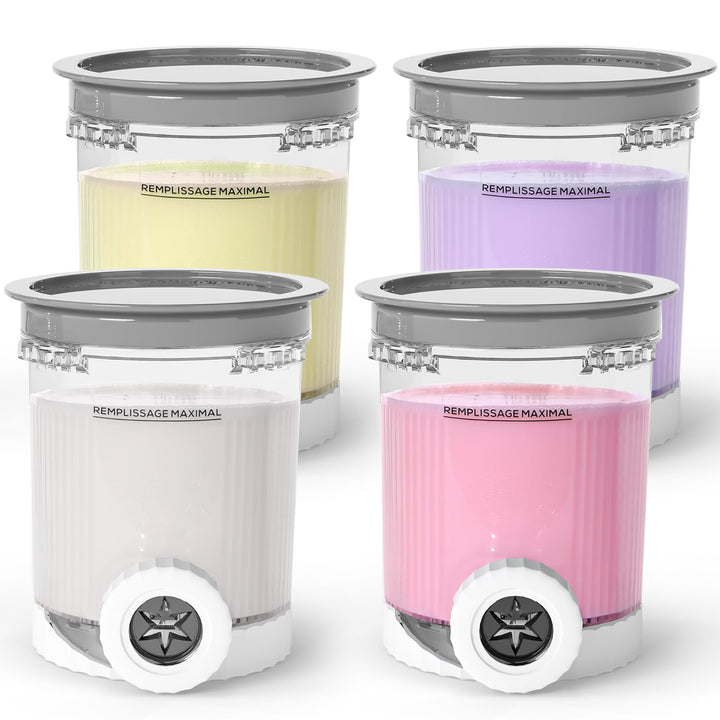 GoMaihe Behälter Kompatibel mit Ninja Swirl CREAMi: 4er-Set Tubs Zubehör für die Ninja Creami NC701