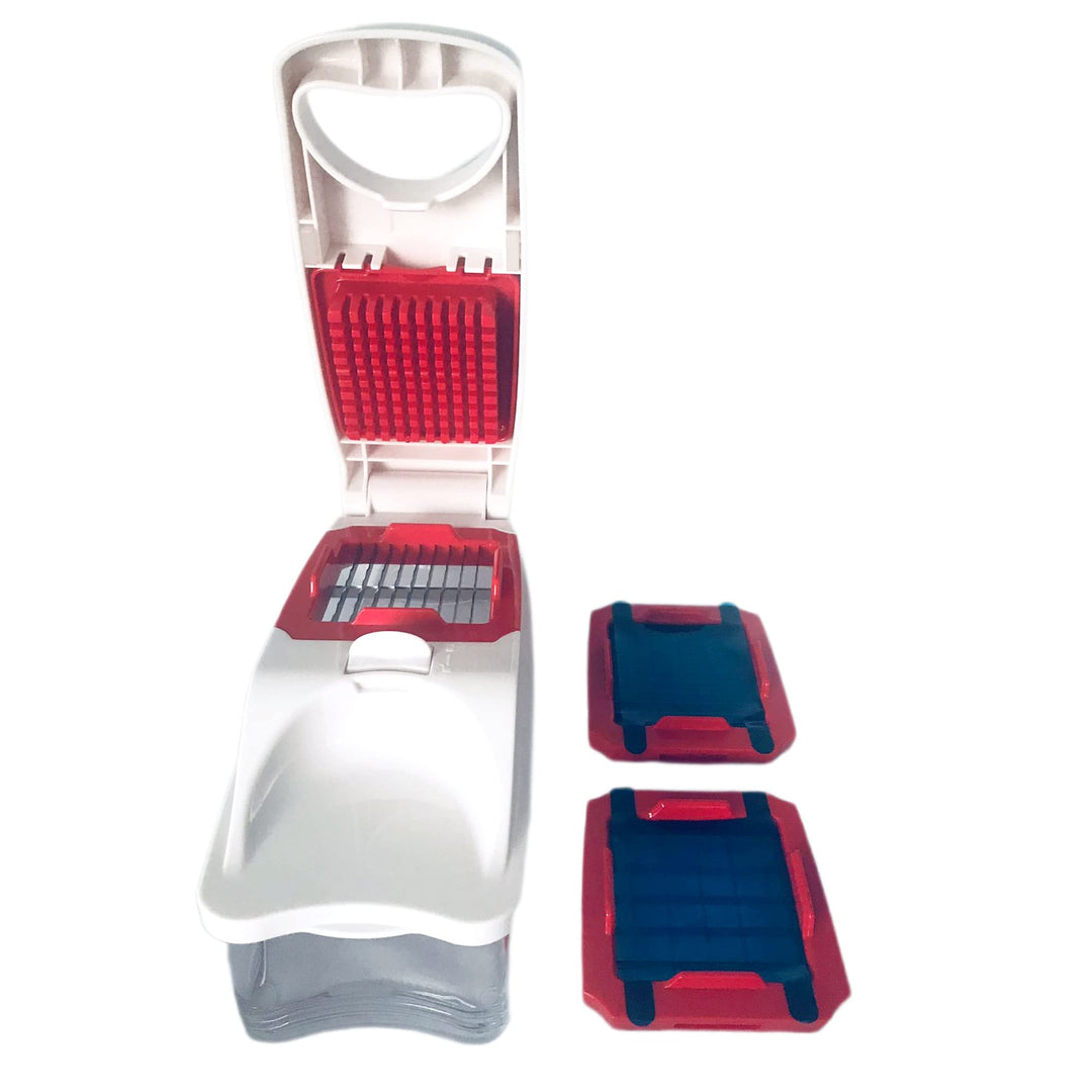 Tupperware Super Dicer Gemüseschneider Obstschneider Schneider weiss rot Obst Gemüse Küchenhelfer Re