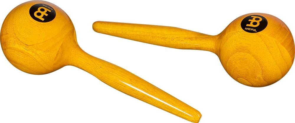Meinl Percussion MWM2AM Wood Maracas, 26 cm Länge (Traditional), amber