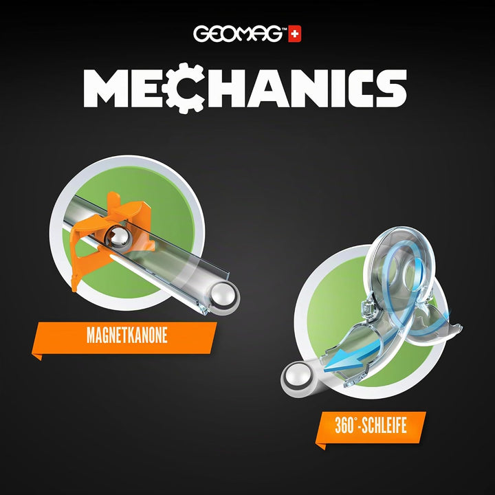 Geomag - Mechanics Gravity Loops & Turns - Lern- und Kreativspiel für Kinder - Magnetische Bausteine