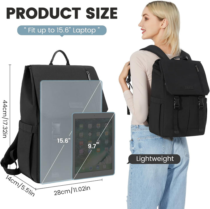 LOVEVOOK Rucksack Damen Herren 15.6 Zoll Laptop Rucksack Wasserdicht Schulrucksack Teenager Mädchen