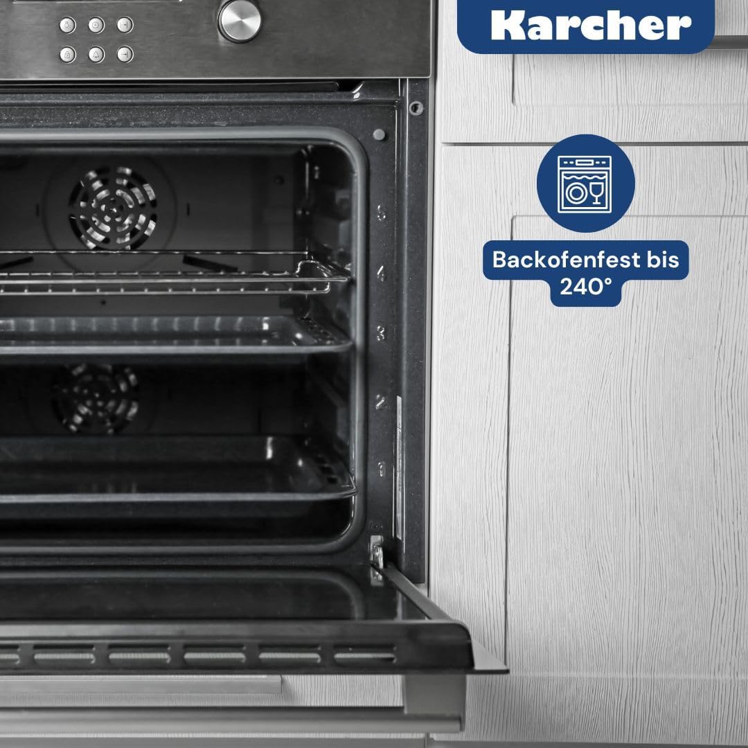 Karcher Bräter 2in1 (Aluguss, 8,7 Liter, inkl. Deckel und Topfhandschuhen) schwarz nicht induktionsg