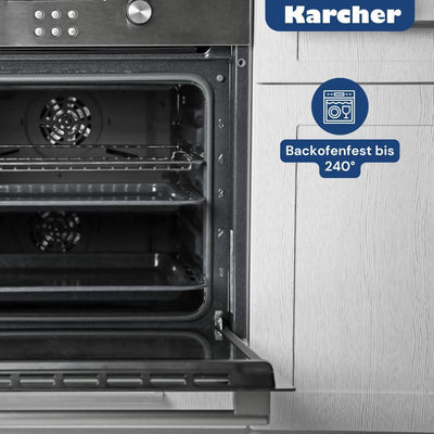 Karcher Bräter 2in1 (Aluguss, 8,7 Liter, inkl. Deckel und Topfhandschuhen) schwarz nicht induktionsg