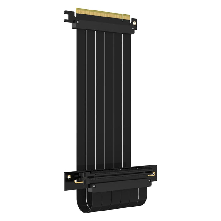 GLOTRENDS 300mm PCIe 3.0 X16 Riser Kabel, Buchse 90 Grad rechter Winkel, kompatibel mit Gen 3 GPUs,